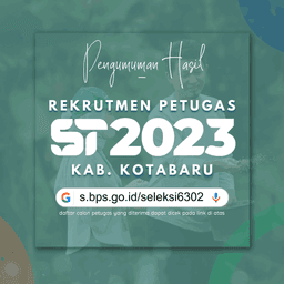 Pengumuman Rekrutmen Petugas Sensus Pertanian 2023 BPS Kabupaten Kotabaru